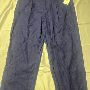 Navy Blue Relaxed Pants